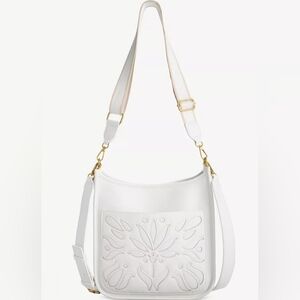 Style & Co White Cutout Shoulder Bag NWT Gold Hardware Adjustable Strap